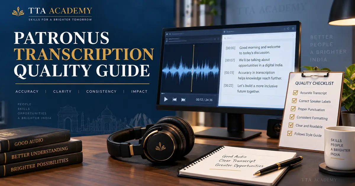 Patronus transcription quality training guide