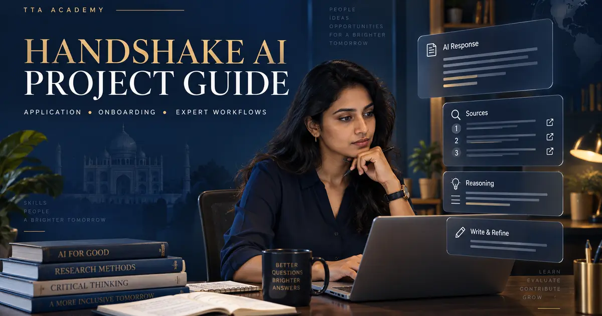 Handshake AI application onboarding and expert workflow guide
