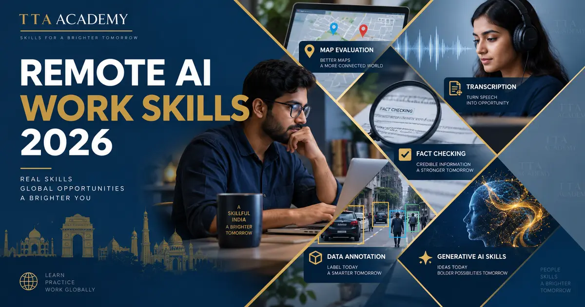 Remote AI work skills learning roadmap for 2026