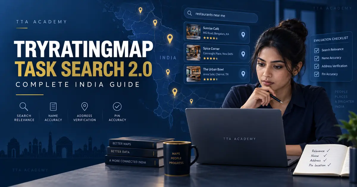 TTA Academy Task Search 2.0 India training guide